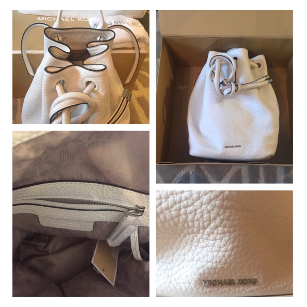 MICHAEL KORS XL SUMMER WHITE PURSE ALL LEATHER